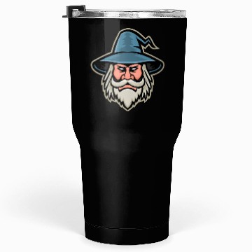 Discover Wizard Head Mascot Tumblers 30 Oz