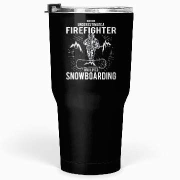 Discover Firefighter Snowboarding Tumblers 30 Oz