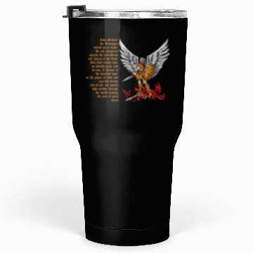 Discover Saint Michael Tumblers 30 Oz for men prayer catholic church