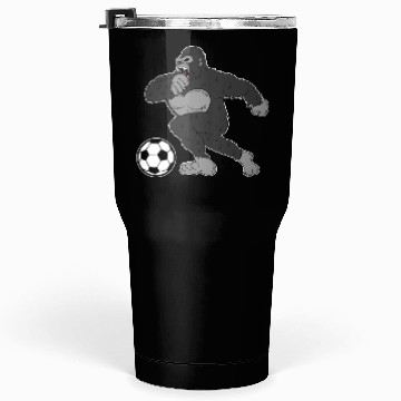 Discover Gorilla Mokey Ape Soccer Player Gift & Present Tumblers 30 Oz