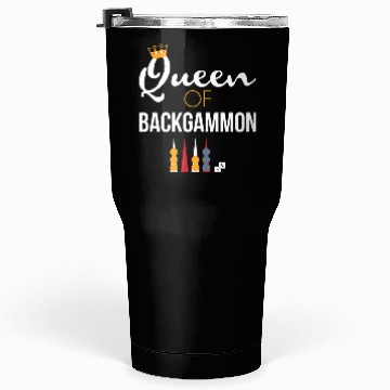 Discover Queen of Backgammon Tumblers 30 Oz Board Game Backgammon
