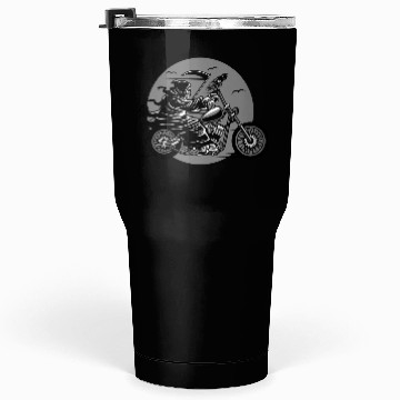 Discover Death Motorcycle Death Grim Reaper Crow Gift Idea Tumblers 30 Oz