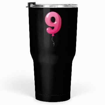 Discover Number 9 Balloon, 9th birthday, 9 year old Tumblers 30 Oz