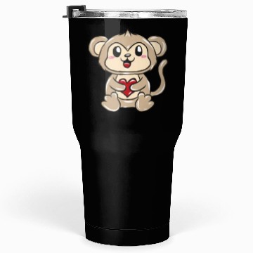 Discover Monkey heart Tumblers 30 Oz