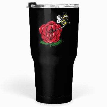 Discover FLOWER VAGINA Deflower Virgin Rose Bee funny Tumblers 30 Oz