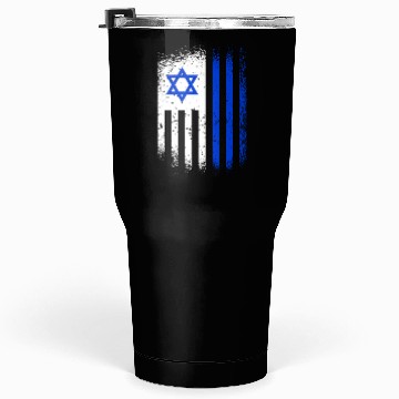 Discover Israel Flags Design / Jerusalem Haifa Tel-Aviv Tumblers 30 Oz