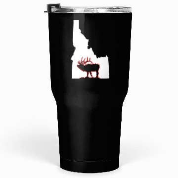 Discover Idaho state with outline of Elk inside combi Tumblers 30 Oz
