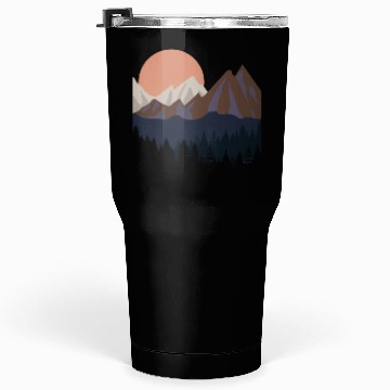 Discover Mountains Tumblers 30 Oz, Hiking, Camping Gift