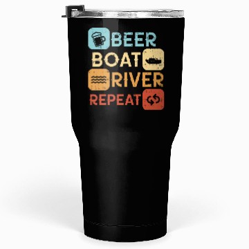 Discover Beer Boat River Repeat Tumblers 30 Oz