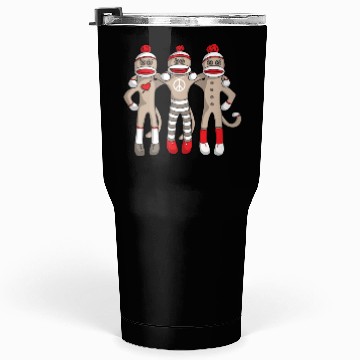 Discover Sock Monkey Buddies Tumblers 30 Oz