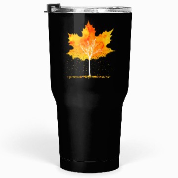 Discover Maple Leaf Autumn Orange Fall Leaves Tumblers 30 Oz