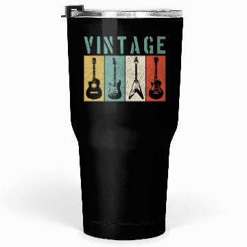 Discover Guitar Player Vintage Gift Tumblers 30 Oz