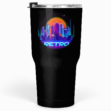 Discover Synthwave Space: Retrowave Tumblers 30 Oz