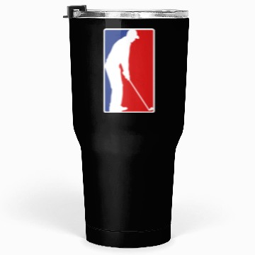 Discover Red Blue Golfing Tumblers 30 Oz