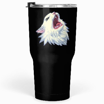 Discover 8 bit Screamin Thurston the Cat meme 2 Tumblers 30 Oz