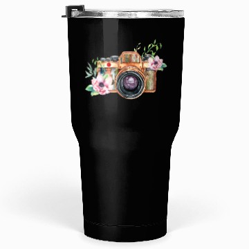 Discover Photography Machine And Flowers Tumblers 30 Oz