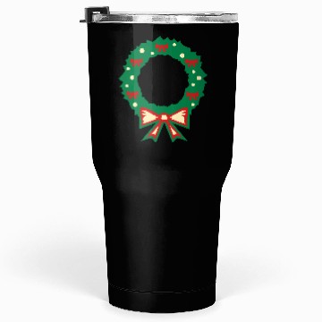 Discover christmas wreath Tumblers 30 Oz