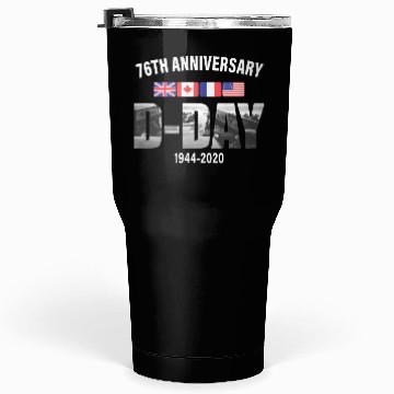 Discover D-Day Normandy 76th Anniversary Tumblers 30 Oz