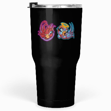 Discover bird heaven angel vs. bird hell devil Tumblers 30 Oz