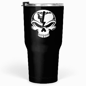 Discover Lineman Skull Tumblers 30 Oz