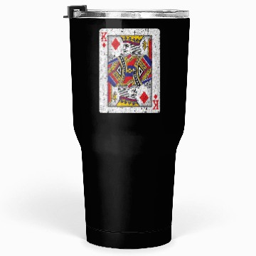 Discover king of diamonds playing card Tumblers 30 Oz