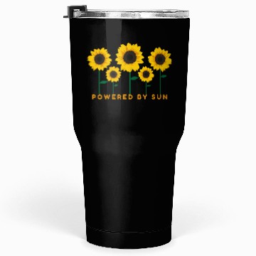 Discover Sunflower Powered By Sun Summer Gift Idea Tumblers 30 Oz
