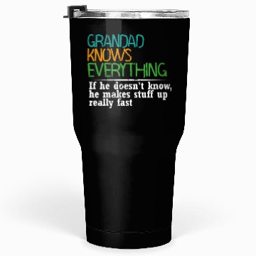 Discover GRANDAD KNOWS EVERYTHING - GIFT FOR GRANDAD - FUNN Tumblers 30 Oz