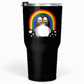 Discover Penguin Gay Pride Rainbow LGBTQ Tumblers 30 Oz