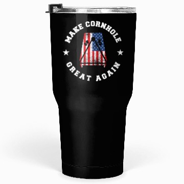 Discover Make Cornhole Great Again Funny USA Gift Tumblers 30 Oz