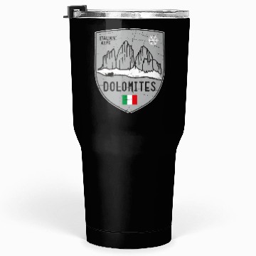Discover Dolomites Italy Emblem Tumblers 30 Oz