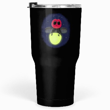 Discover Cute lightning bug firefly cartoon illustration Tumblers 30 Oz