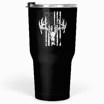 Discover Deer Hunting USA Flag Tumblers 30 Oz