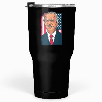 Discover Joe Biden Cartoon Laughs with US Flag Tumblers 30 Oz