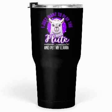 Discover flute llama Tumblers 30 Oz
