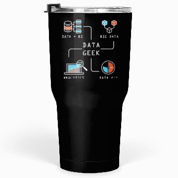 Discover Data Geek Information Analyst Tumblers 30 Oz