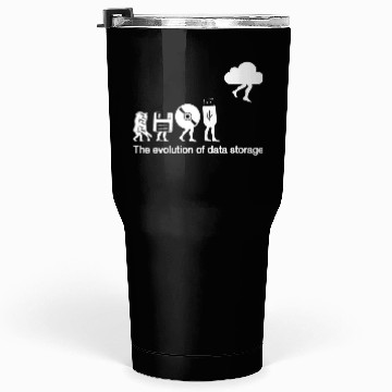 Discover Funny evolution of data storage for nerd coder Tumblers 30 Oz