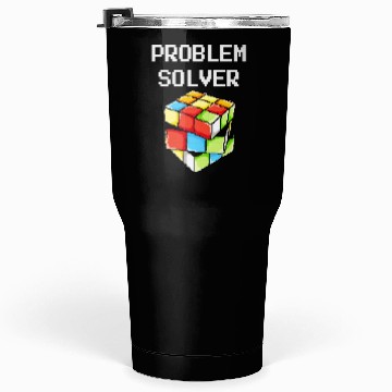 Discover Problem Solver Puzzle Cube Math Nerd Tumblers 30 Oz
