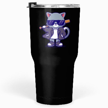 Discover Cat Sun Glasses Bat Tumblers 30 Oz