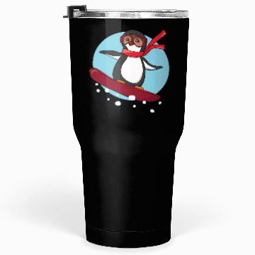 Discover Snowboarding Penguin Tumblers 30 Oz