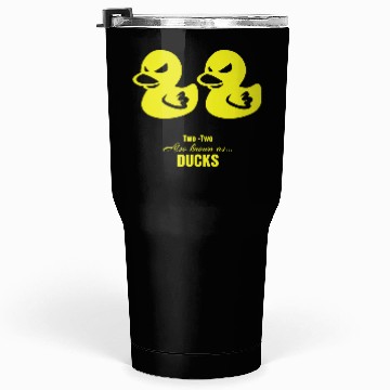 Discover Poker - Yellow 2-2 "Ducks" Pocket Twos, Deuces Tumblers 30 Oz