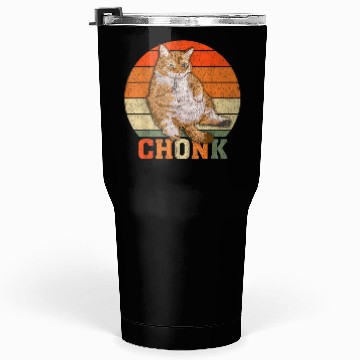 Discover Funny Overweight Chubby Chonk Cat Meme Memes Tumblers 30 Oz
