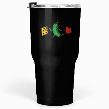 Discover Baseball Pickle Runner Tomato Cheese Sandwich Joke Tumblers 30 Oz