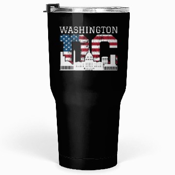 Discover Washington Dc Capitol Hill Usa Flag Souvenir Gift Tumblers 30 Oz