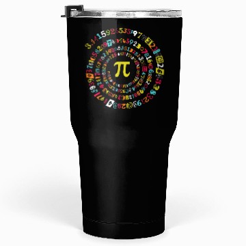 Discover Funny Pi Day Spiral Pi Math for Pi Day 3.14 Tumblers 30 Oz