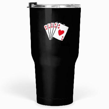 Discover Royal Flush Poker Tumblers 30 Oz