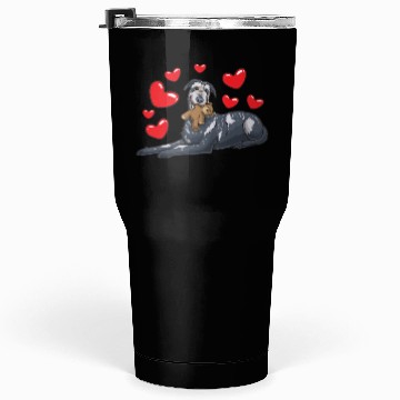 Discover Irish Wolfhound Dog With Stuffed Animal Tumblers 30 Oz