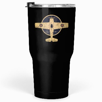 Discover F4F Wildcat WW2 Aircraft USAF Tumblers 30 Oz