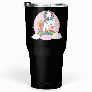 Discover Unicorn rainbow Tumblers 30 Oz