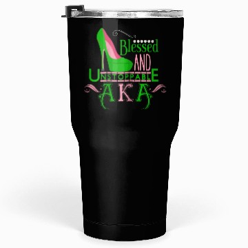 Discover Womens AKA inspired Blessed AKA AKA sorority Alpha Tumblers 30 Oz