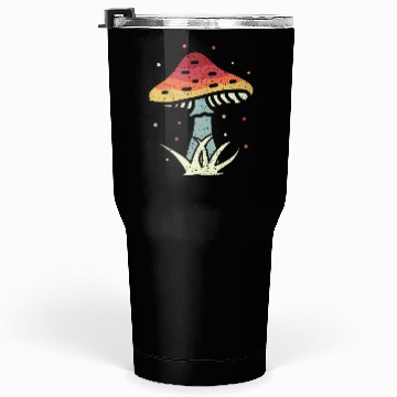 Discover Mushrooms Vintage Retro Mushroom Hunter Gift Tumblers 30 Oz
